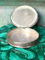 Load image into Gallery viewer, Antique Austrian Sterling Silver Enamel Guilloche Mini Compact

