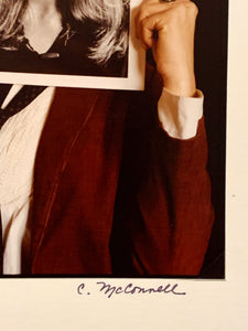 Signed Photograph; C. McConnell "Portrait Holding a Portrait"