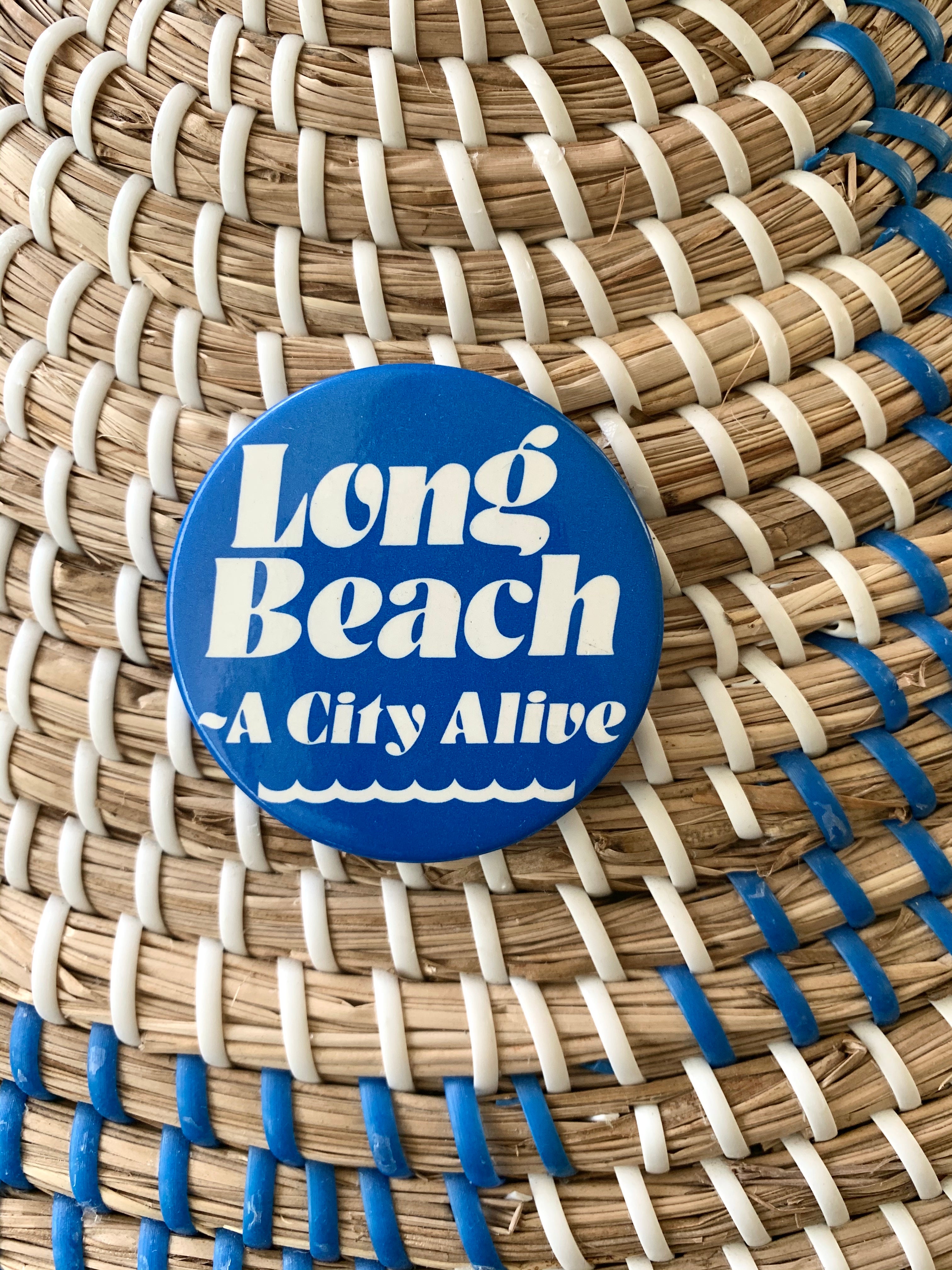 "Long Beach A City Alive" Pinback Button