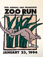 Load image into Gallery viewer, Vintage Poster Art &quot;18th Annual San Francisco Zoo Run, January 23, 1994.&quot;
