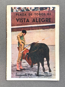 Plaza de Toros de Vista Alegre; Temporada 1949; Programa Oficial; Spain; Matador; Bullfighter