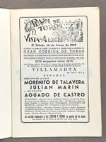 Load image into Gallery viewer, Plaza de Toros de Vista Alegre; Temporada 1949; Programa Oficial; Spain; Matador; Bullfighter
