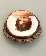 Load image into Gallery viewer, Hand Painted Porcelain Brooch; Victorian
