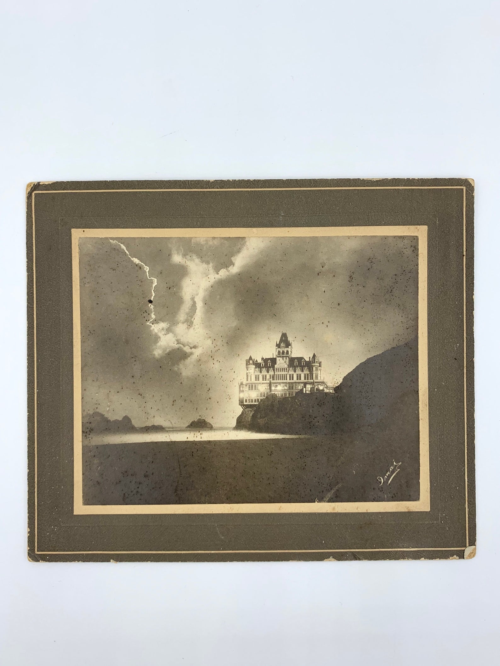 Photograph Cabinet Card of Cliff House; San Francisco; Tsunekichi Imai Early 1900's