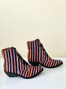 Multicolor Ankle Boots