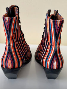 Multicolor Ankle Boots