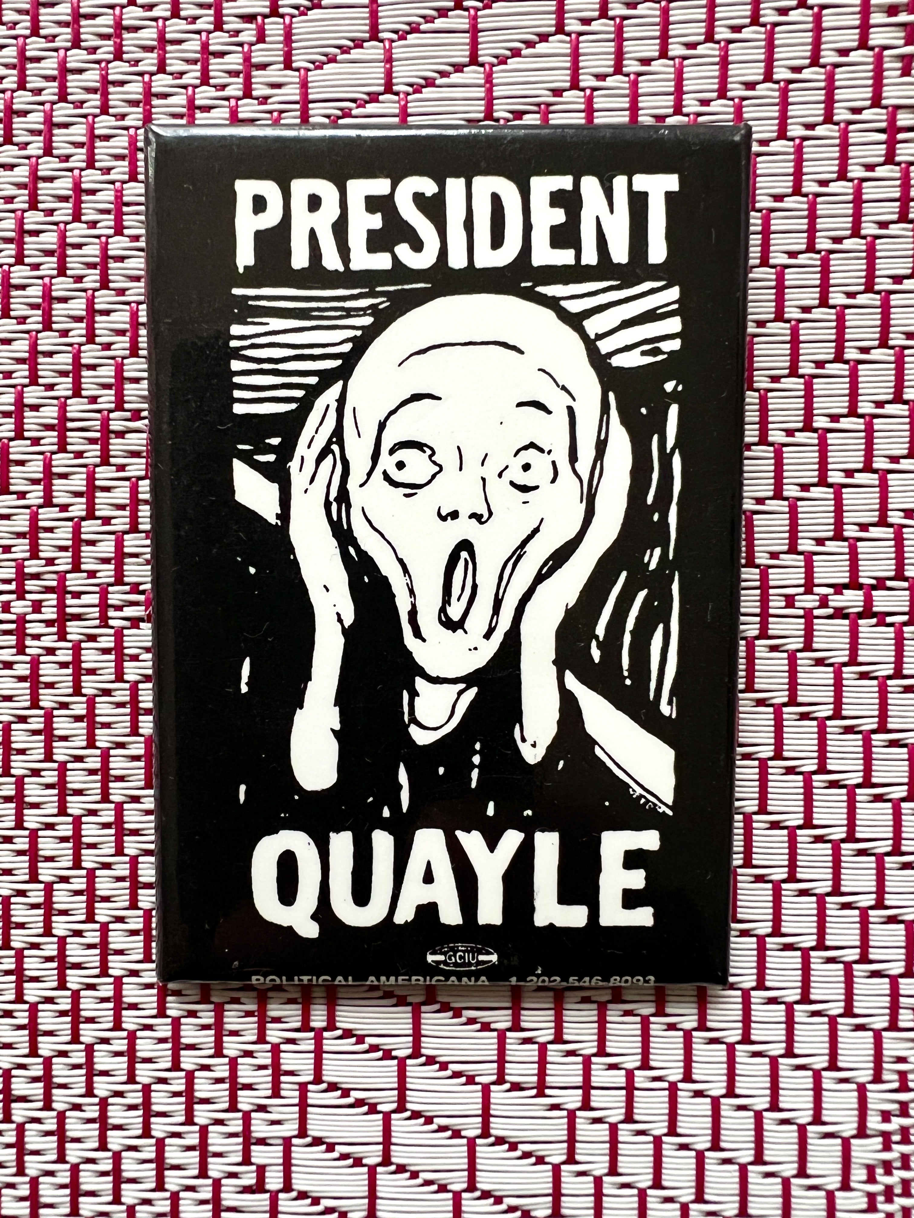 President Quayle Vintage Pinback Button