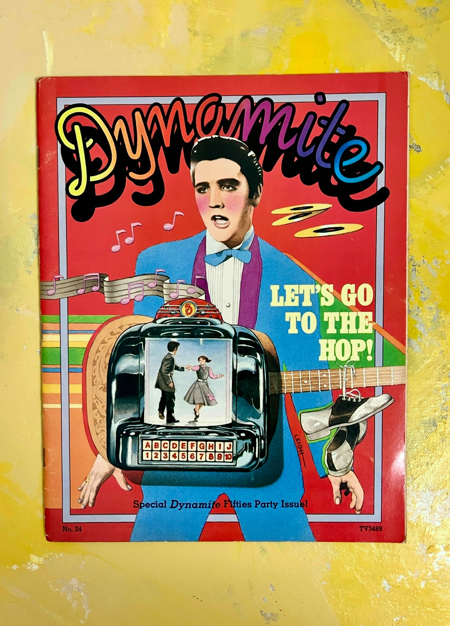 Dynamite Magazine Issue 24 (1976) "Lets Go to the Hop" (Elvis)