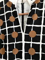 1970's Vintage Retro Caron (Chicago) Sleeveless V-Neck Dress