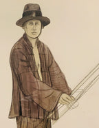 Watercolor & Graphite Portrait (1973)