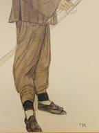 Watercolor & Graphite Portrait (1973)