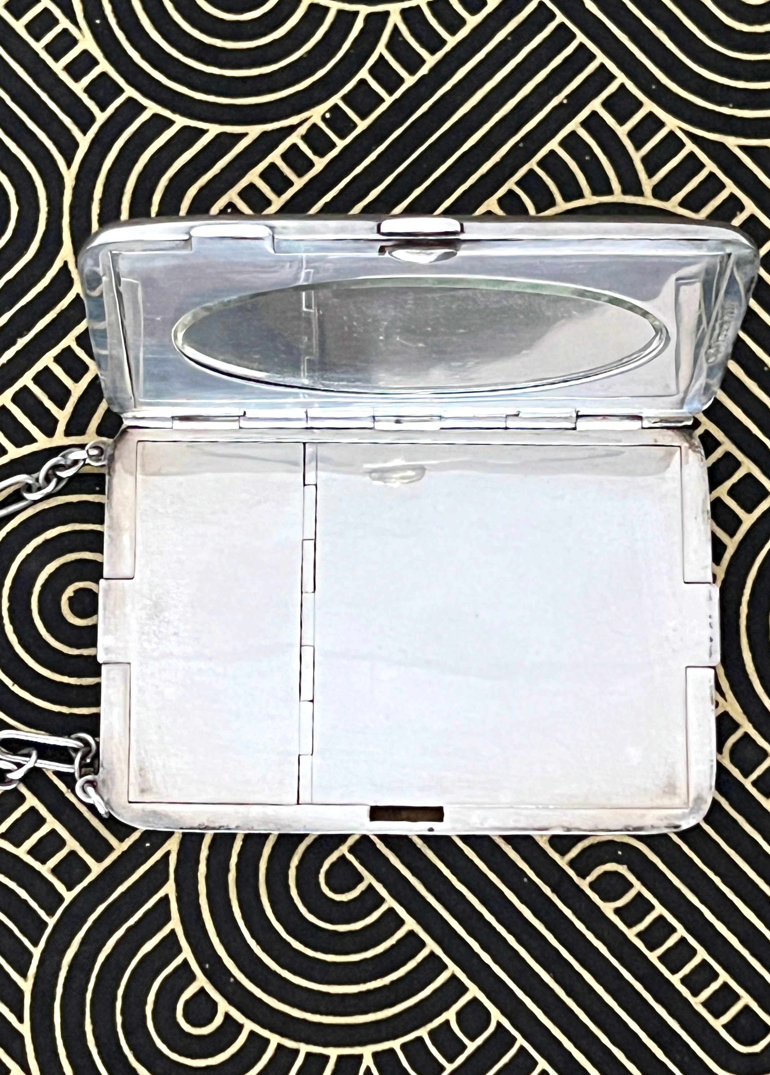 Antique Sterling Silver Coin Purse Compact