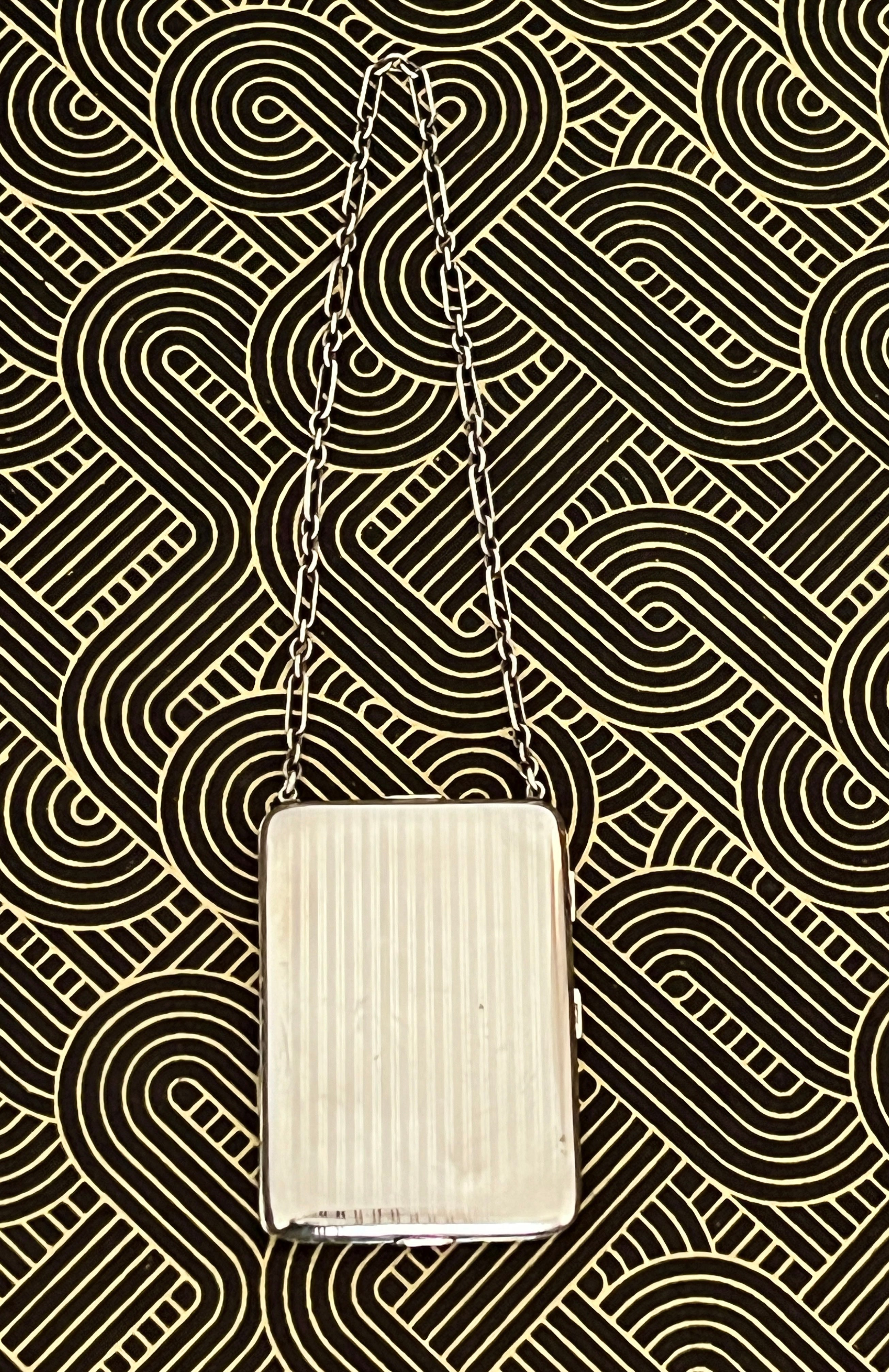 Antique Sterling Silver Coin Purse Compact