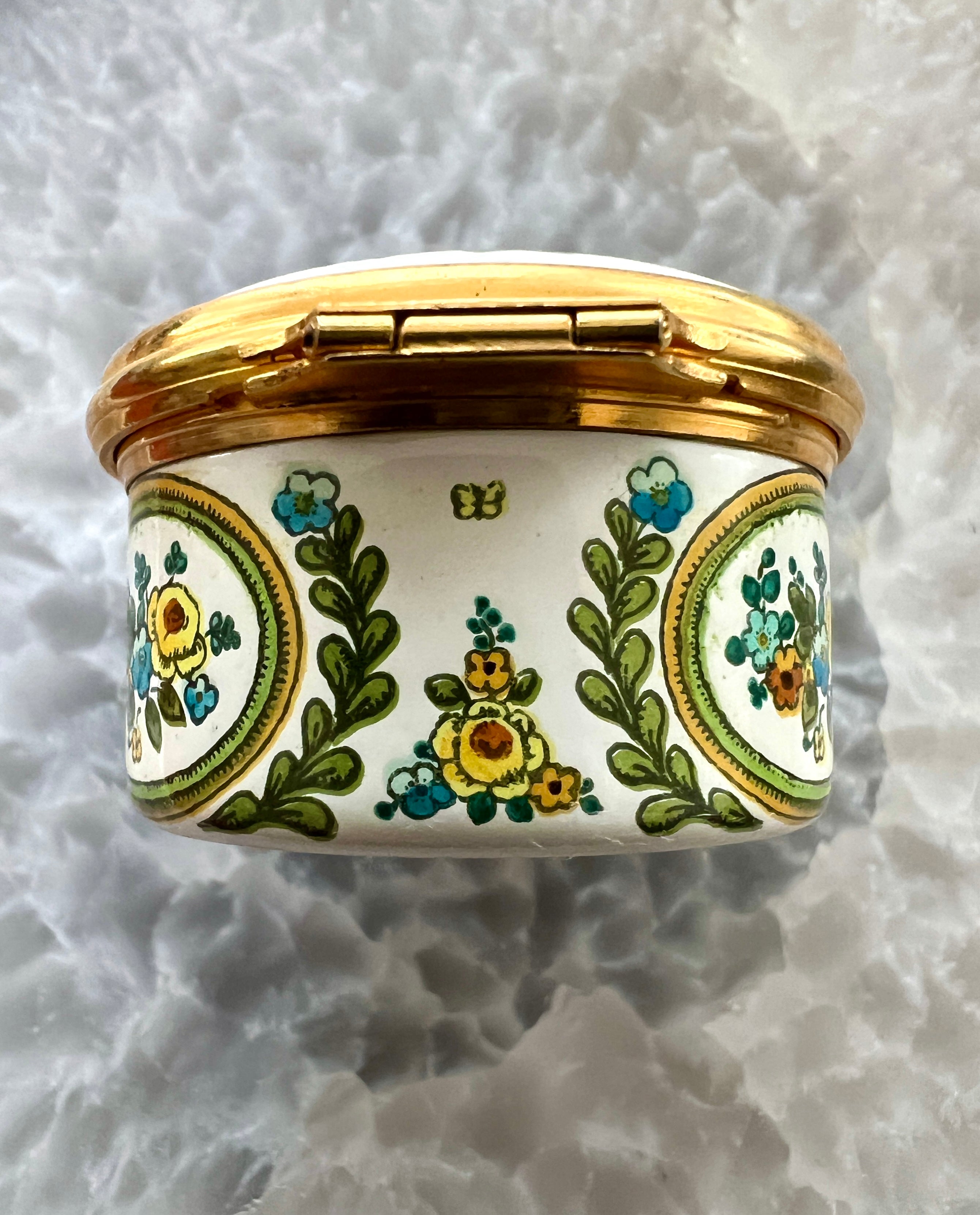 Bilston and Battersea Enamels (England) Happy Birthday Mini Keepsake Box