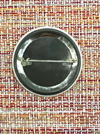 "Beauty and the Brace" Quirky Vintage Pinback Button