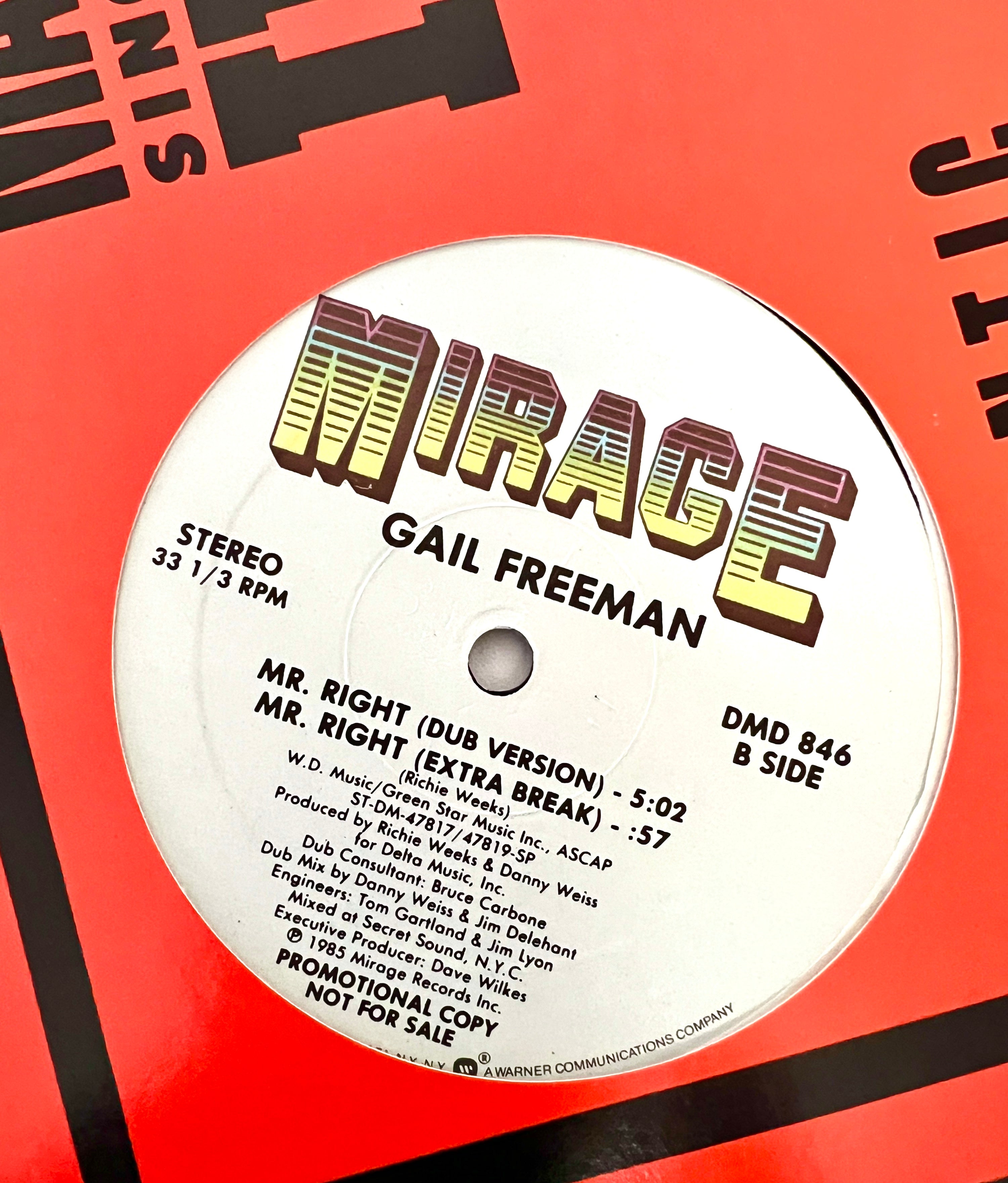 Gail Freeman: Mr. Right  12" Maxi Single Vinyl