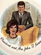 Vintage "President and Mrs. John F. Kennedy" Porcelain Plate