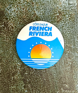 Côte D'Azur French Riviera Pinback Button