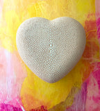 Aerin Shagreen Blush Heart Shaped Box