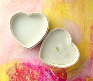 Aerin Shagreen Blush Heart Shaped Box