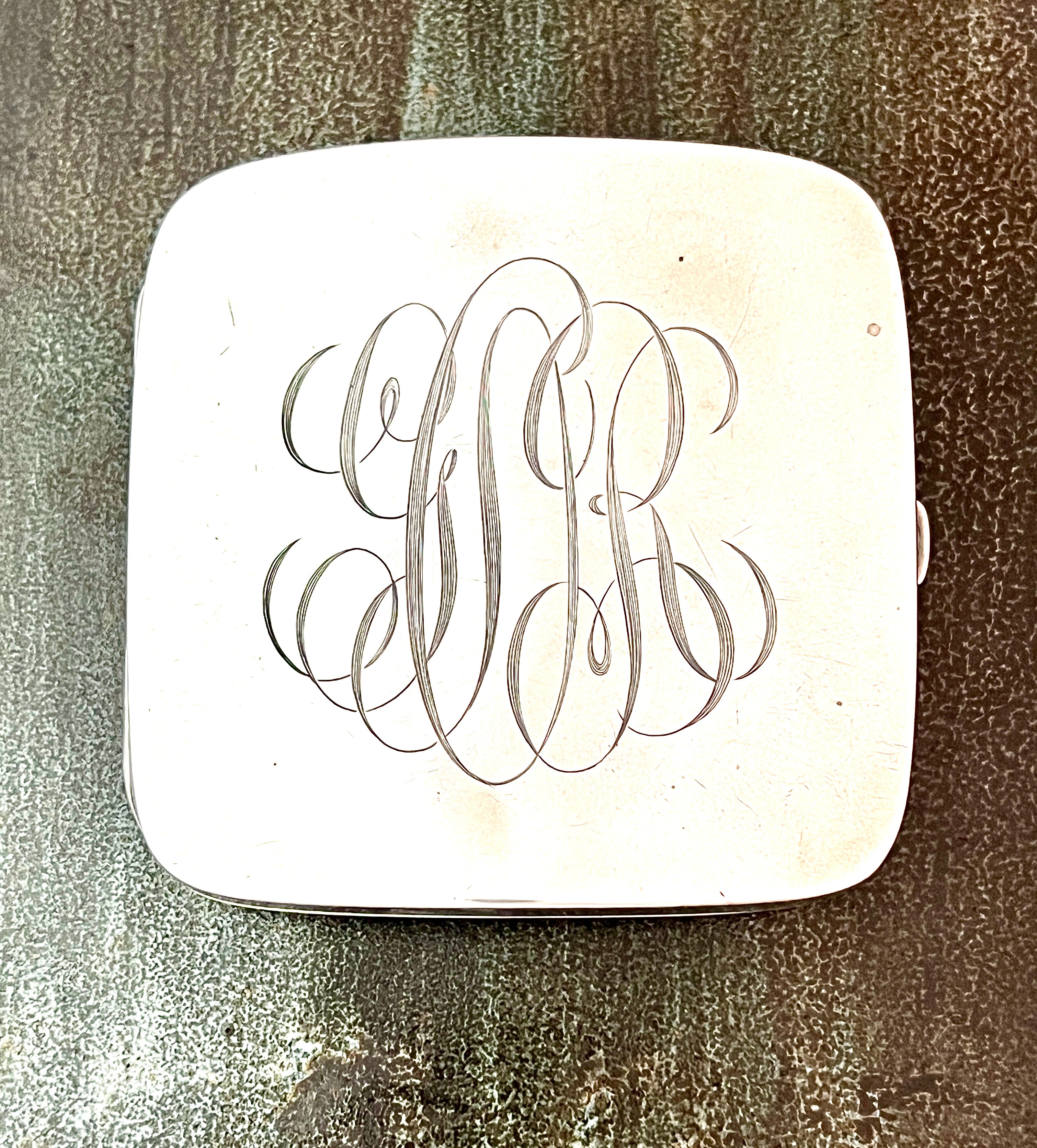 Vintage Silver Metal Wallet Organizer