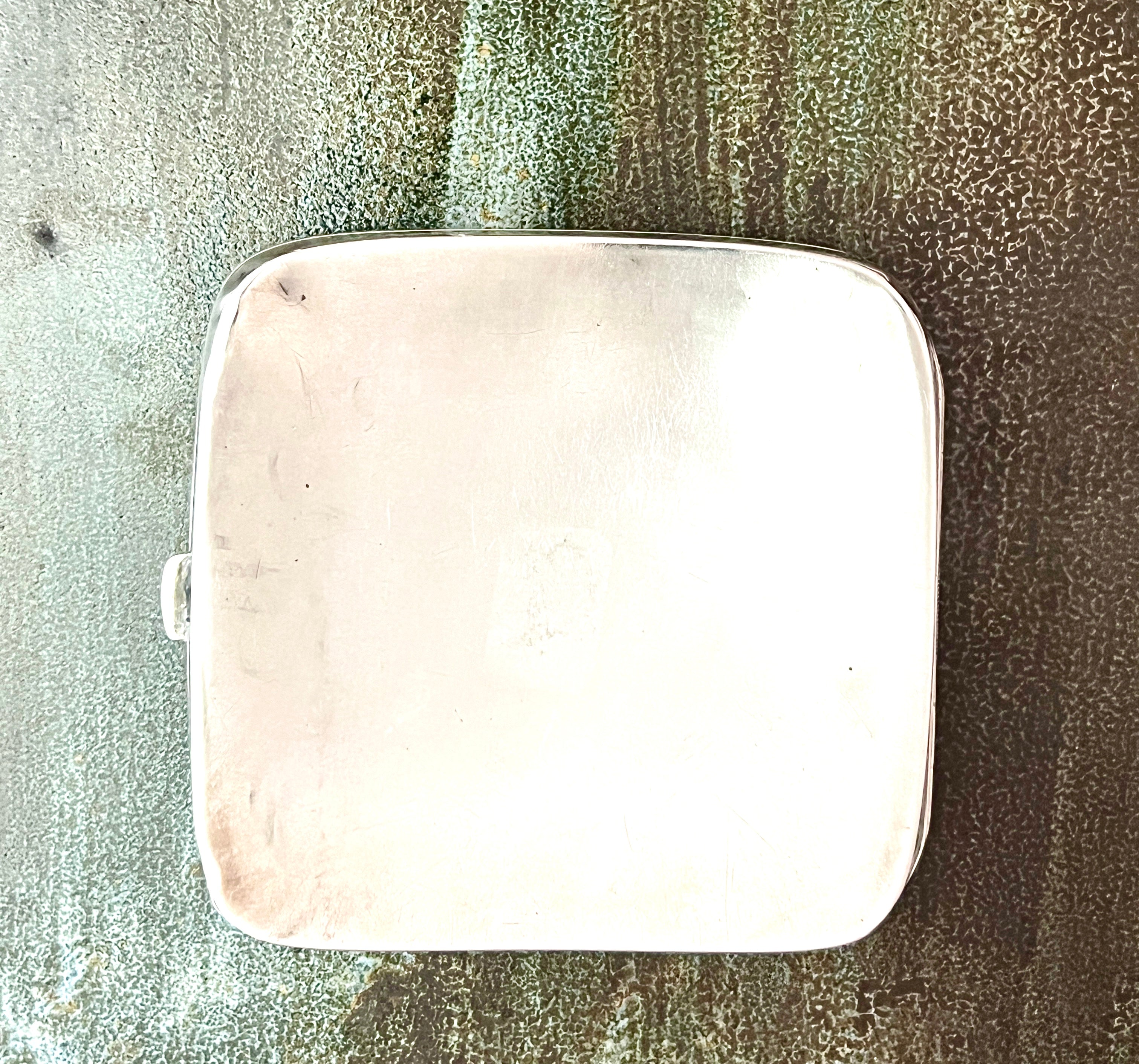 Vintage Silver Metal Wallet Organizer