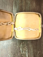 Vintage Silver Metal Wallet Organizer