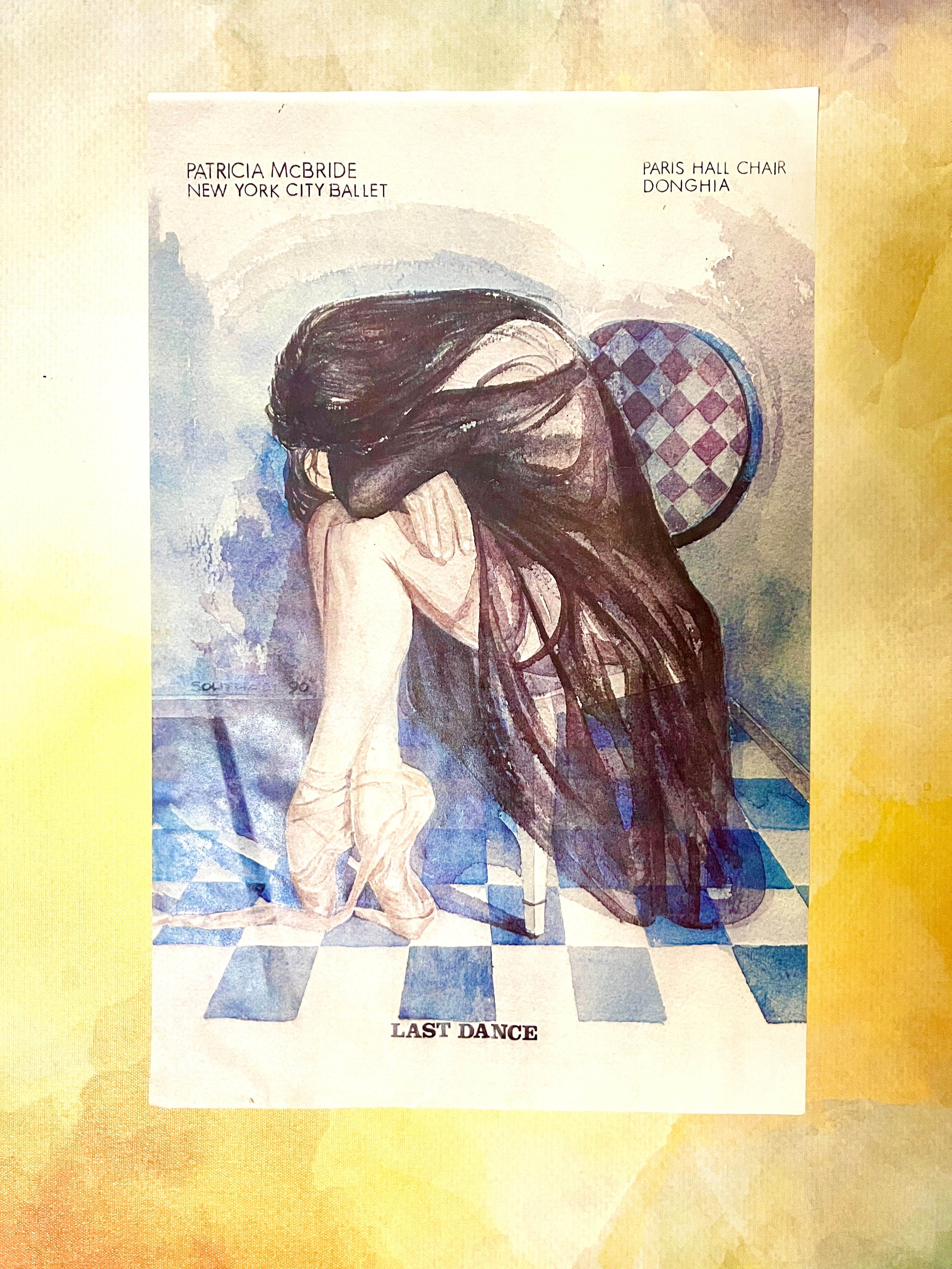 "Last Dance" Art Print; Ballet Dancer