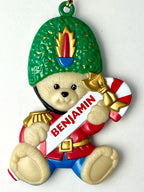 Teddy Bear "Benjamin" Holiday Ornament