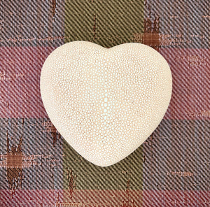 Aerin Shagreen Blush Heart Shaped Box