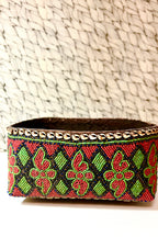 Bamileke Beaded & Shell Rimmed Basket