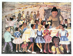 Load image into Gallery viewer, Margaret Taylor Burroughs&#39; Signed &amp; Dated Color Litho Print &quot;Birthday Party&quot; 1995
