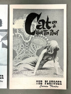 1950's Film Programs Curran Theatre "Cat on a Hot Tin Roof" & Stage Door Theatre "Gigi" San Francisco