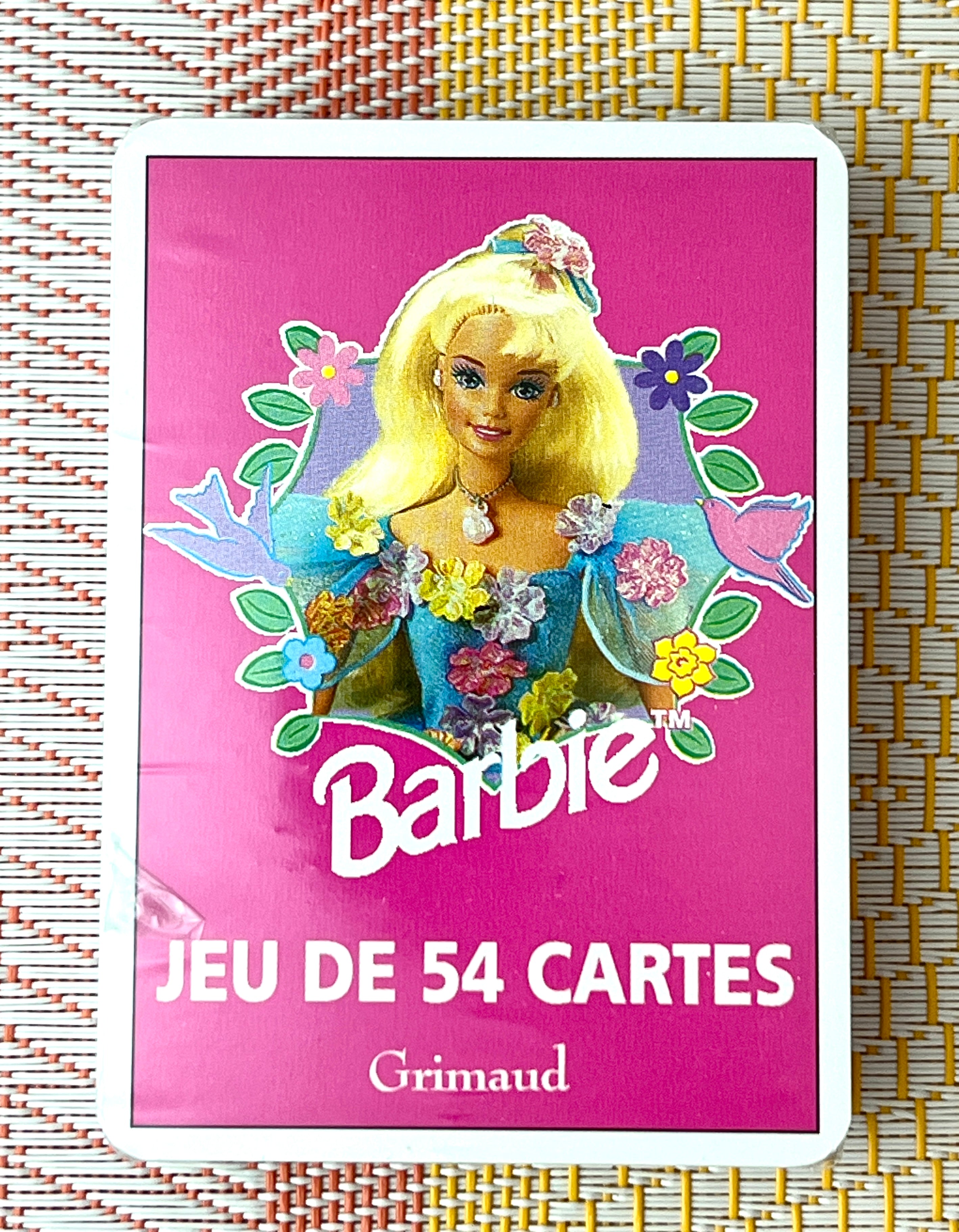 Vintage Sealed Barbie Playing Cards (France) Je Deu 54 Cartes