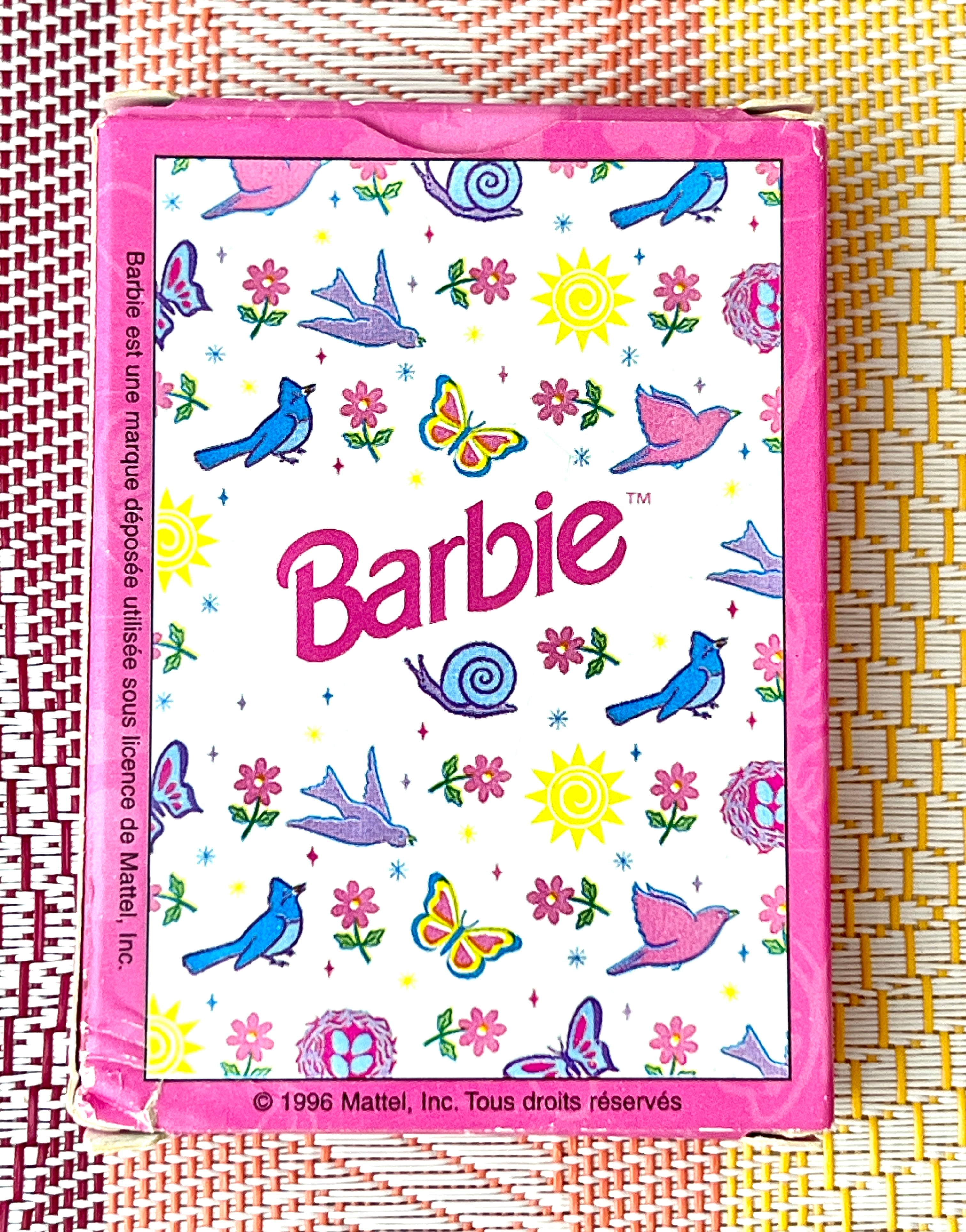 Vintage Sealed Barbie Playing Cards (France) Je Deu 54 Cartes