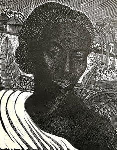 Margaret Taylor Burroughs Signed & Dated Print “Mother Africa” 1993