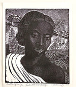 Load image into Gallery viewer, Margaret Taylor Burroughs Signed &amp; Dated Print “Mother Africa” 1993
