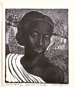 Margaret Taylor Burroughs Signed & Dated Print “Mother Africa” 1993