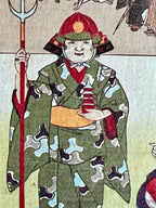Japanese Postcard Art; Yōshū Chikanobu (Toyohara Chikanobu, 19th C.) Zenkoku-ji Temple Kagurazaka, Ushigome