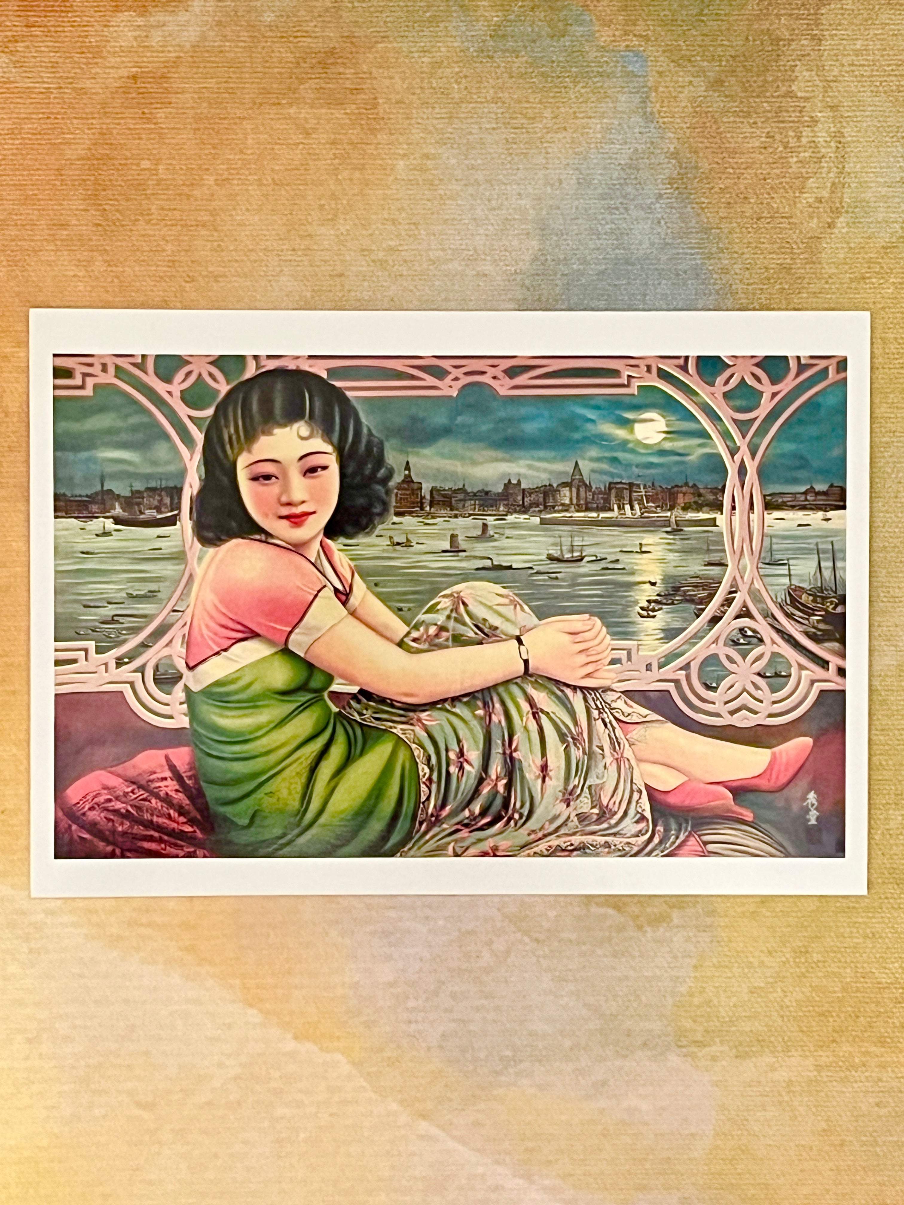 Postcard: Moonlight Portrait