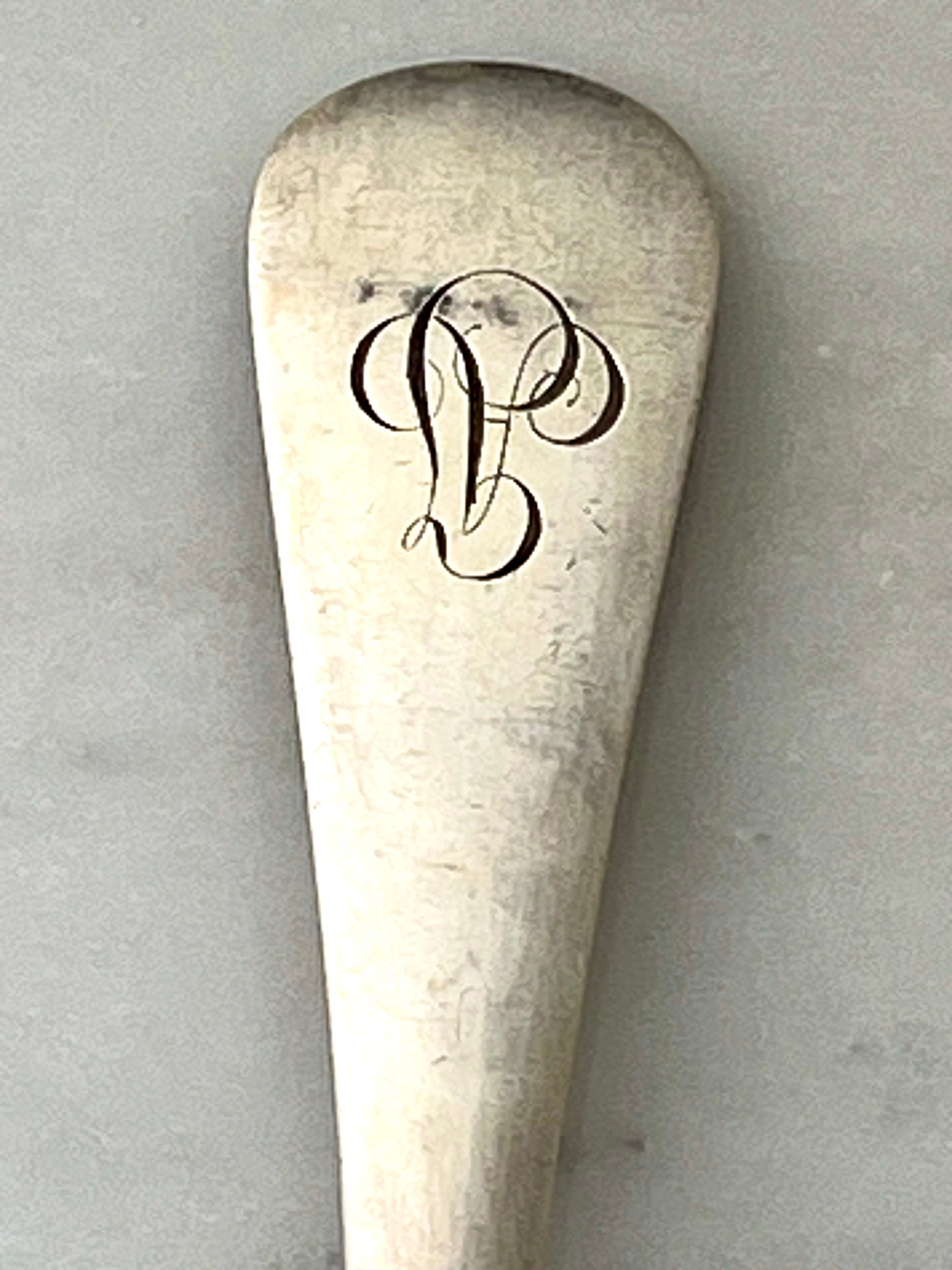 Cailar Bayard (France) Antique Silver-Plated Ladle Serving Spoon