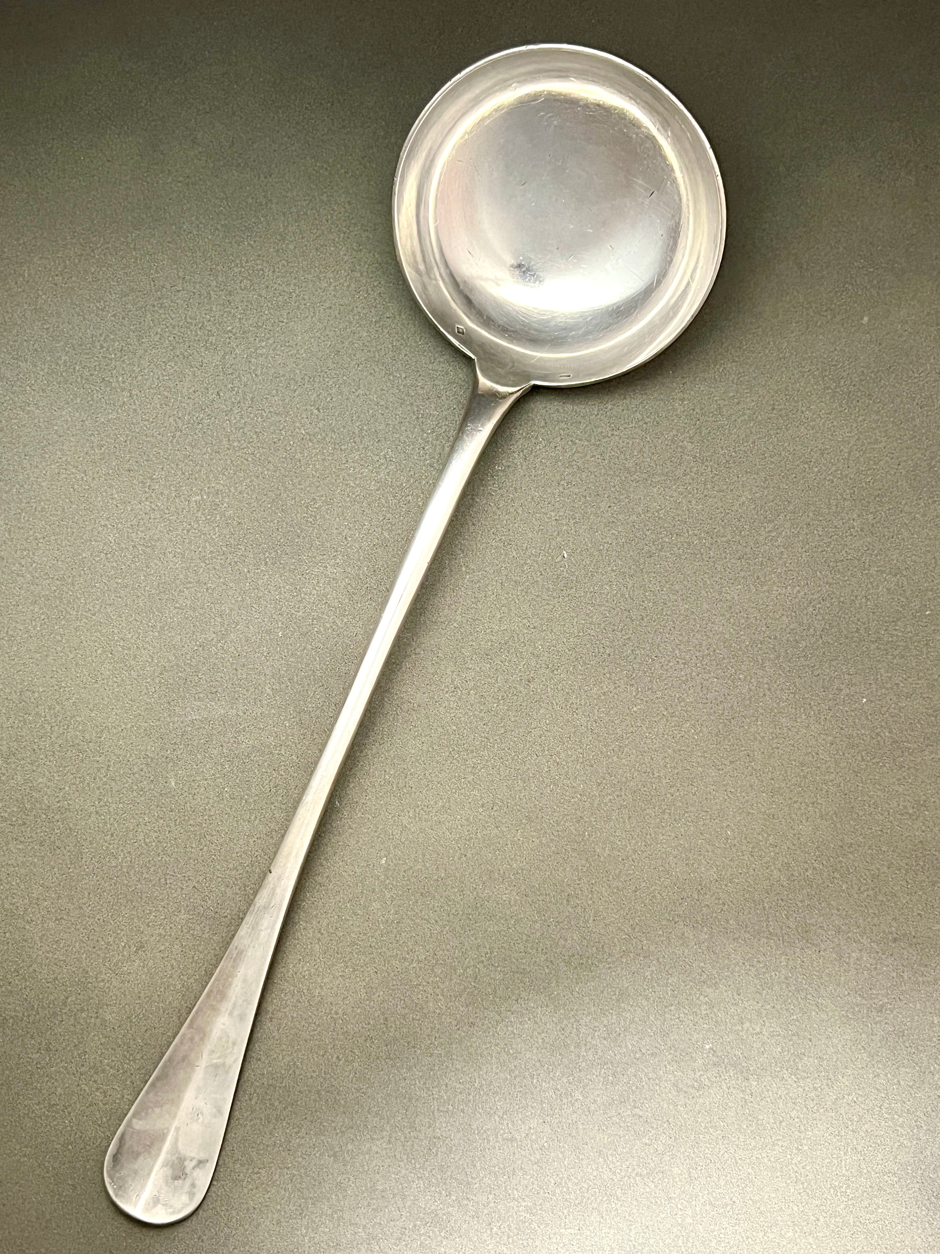 Cailar Bayard (France) Antique Silver-Plated Ladle Serving Spoon