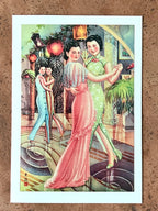 Postcard Art: Dancing