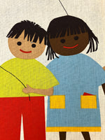 Load image into Gallery viewer, 1977 &quot;International Printworks Inc&quot; Silkscreen (&quot;Multicultural Children&quot;)
