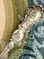 Antique Alvin Co. Sterling Silver Spoon w/Gilt Wash (New York; City Hall Subway)