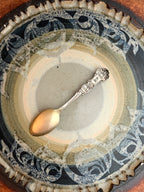 Antique Alvin Co. Sterling Silver Spoon w/Gilt Wash (New York; City Hall Subway)