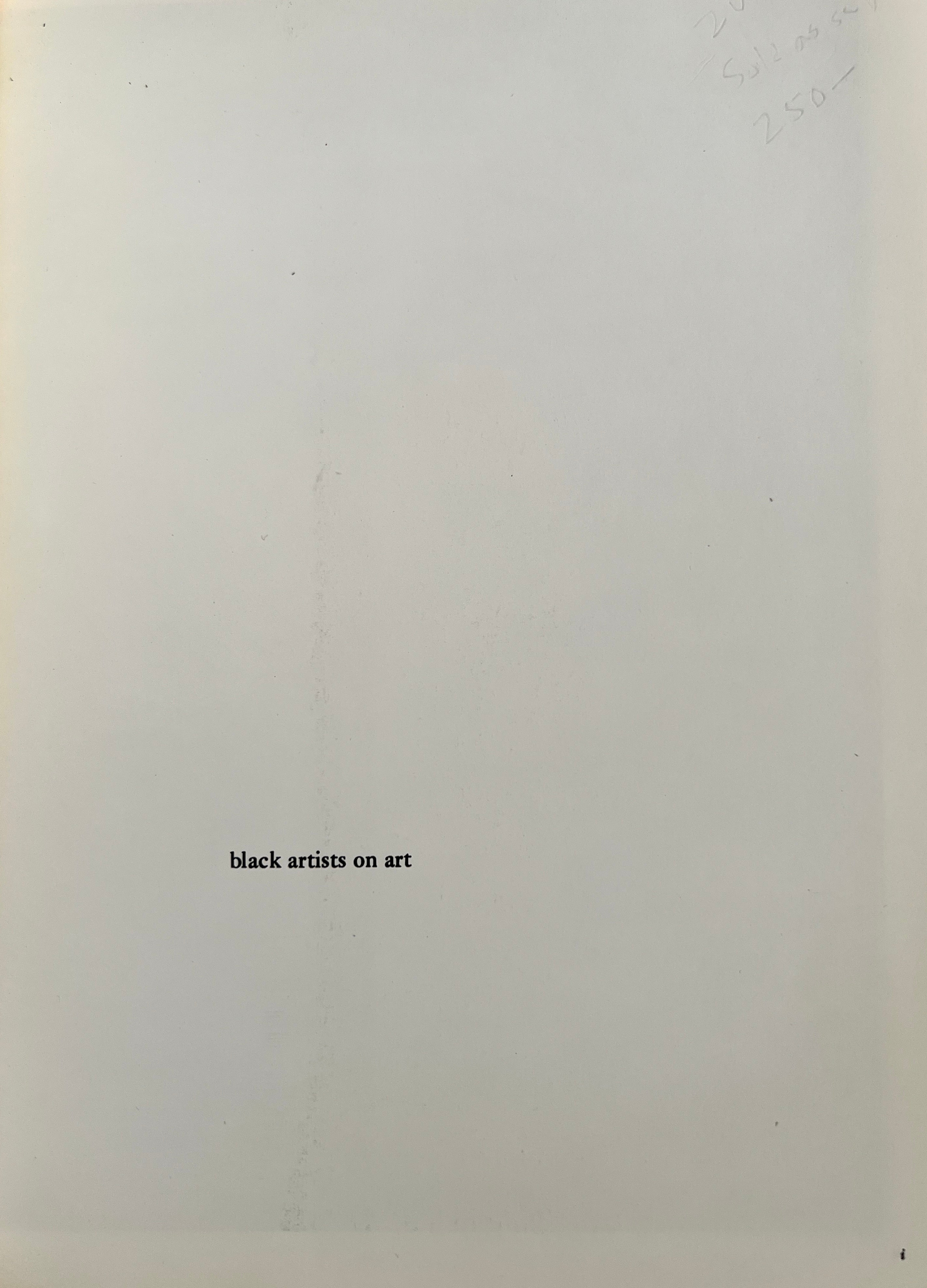 Black Artists on Art; Volume 2 Samella Lewis & Ruth Waddy