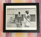 Black & White Framed Print (African American Families in the City 1970's )