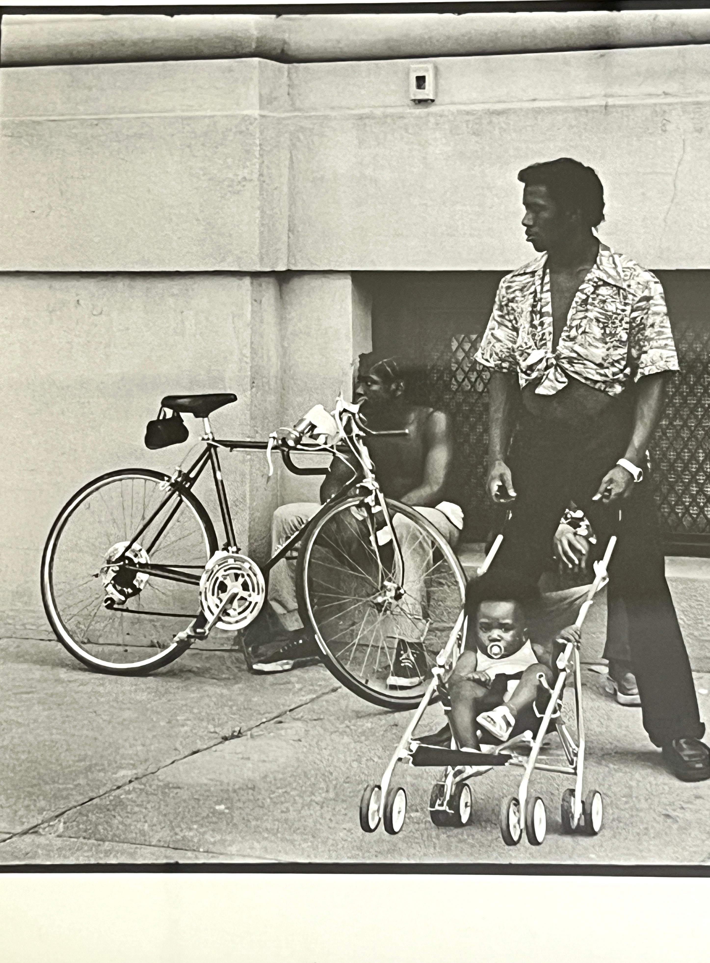 Black & White Framed Print (African American Families in the City 1970's )