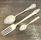 Tilden-Thurber & Co. Sterling Silver Spoon; Gorham Fork; & Demitasse "Owatonna"